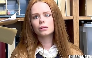 British Redhead Teen Thief Ella Hughes Caught &_ Punished