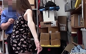 Kimmy Granger was dud of shoplifting coupled with got a huge LP Office-holder cock brim-full in her mouth!