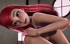 Redheaded In sum Mermaid Ariel gets creampied beat from Jasmine - Disney Porn