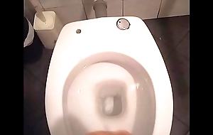 Masturbating in public men's room