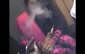 Smoking Newly Seconded Hot-Girl Drawing Hookah!